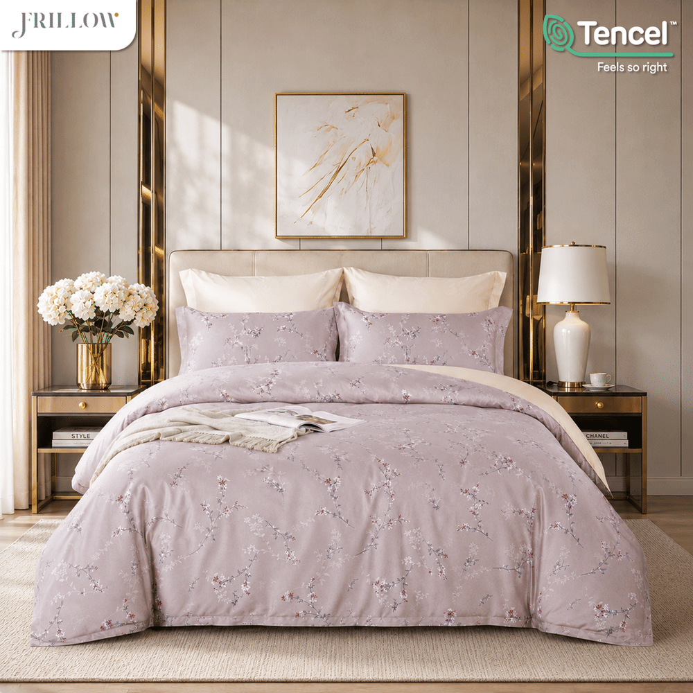 ปลอกผ้านวม 100X90 นิ้ว FRILLOW TENCEL&trade; 1180TC สี LADY FREESIA